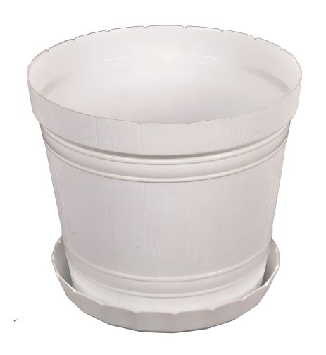 Цветочный горшок "КАДУШКА" Ø21 см белый MASTERTOOL 92-8039 Цветочный горшок "КАДУШКА" Ø21 см белый MASTERTOOL 92-8039