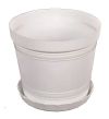 Цветочный горшок "КАДУШКА" Ø21 см белый MASTERTOOL 92-8039 Цветочный горшок "КАДУШКА" Ø21 см белый MASTERTOOL 92-8039