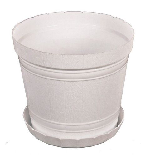 Цветочный горшок "КАДУШКА" Ø21 см белый MASTERTOOL 92-8039 Цветочный горшок "КАДУШКА" Ø21 см белый MASTERTOOL 92-8039