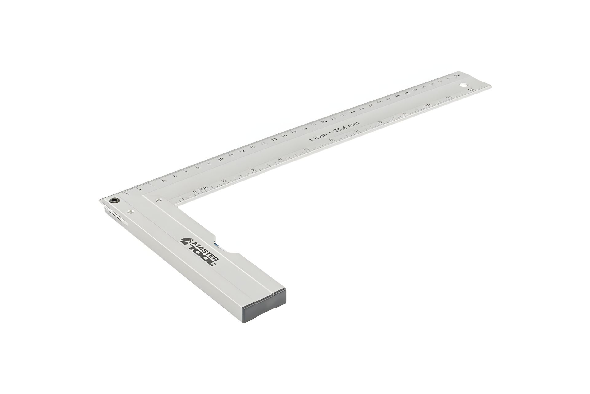 Алюмінієвий будівельний кутник 350 мм ручка Al з капсулою 0,5 мм/1м MASTERTOOL 30-4350 Алюмінієвий будівельний кутник 350 мм ручка Al з капсулою 0,5 мм/1м MASTERTOOL 30-4350