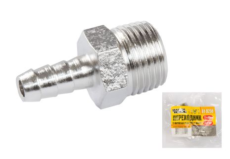 Переходник MASTERTOOL с наружной резьбой 1/2" на шланг 10 мм (81-9298)