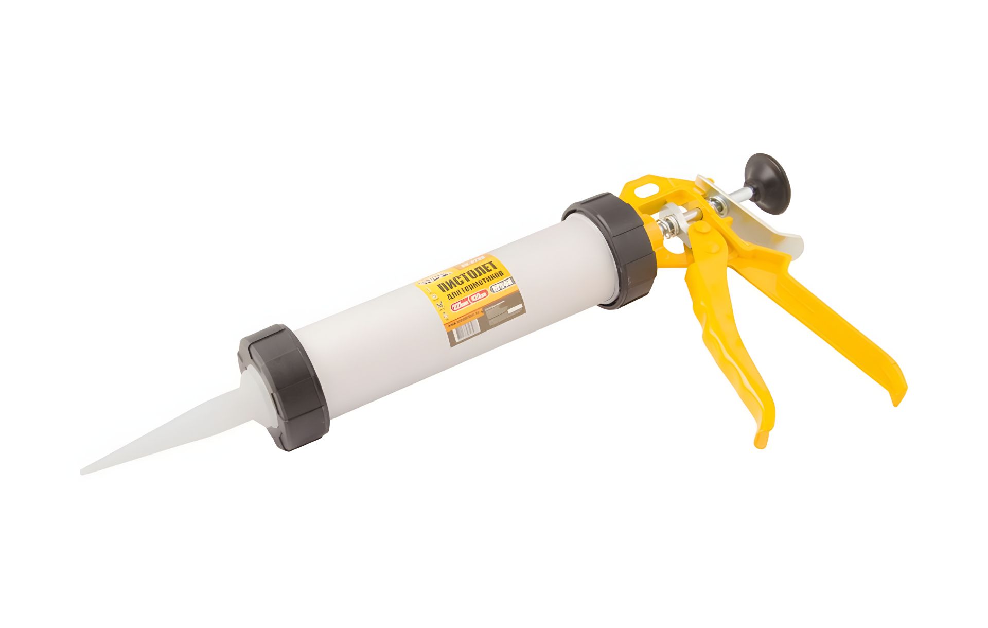 Пістолет для нанесення герметиків PROFI 420 мл 255 мм, алюмінієвий MASTERTOOL 80-0236 Пістолет для нанесення герметиків PROFI 420 мл 255 мм, алюмінієвий MASTERTOOL 80-0236