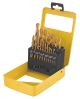 Комплект сверл для металла 19 шт HSS ТИТАН 1-10 мм metal box MASTERTOOL 11-0319