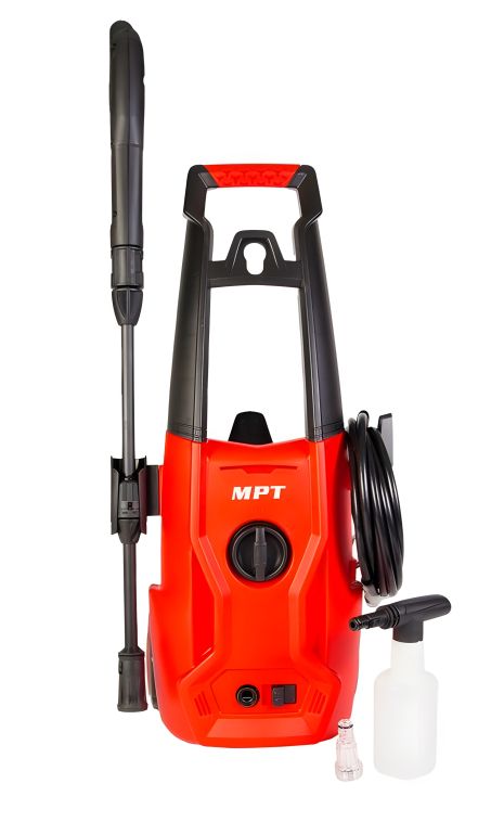 Мойка высокого давления 110 Bar 1400 Вт 5.5-6.5 л/мин с медной обмоткой и пенной насадкой MASTERTOOL MHPW1403 Мойка высокого давления 110 Bar 1400 Вт 5.5-6.5 л/мин с медной обмоткой и пенной насадкой MASTERTOOL MHPW1403