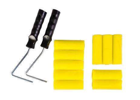 Поролоновий малярський набір №10 валик 100х36 мм 10 шт/2 ручки MASTERTOOL 92-8110