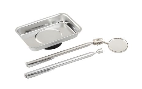 Магнітних інструментів набір (тарілка/захоплення/дзеркало) MASTERTOOL 81-2137 Магнітних інструментів набір (тарілка/захоплення/дзеркало) MASTERTOOL 81-2137