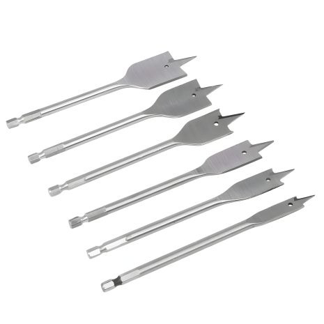 Набір перових свердел для дерева (6 шт: 10/12/16/18/20/25 мм) від MASTERTOOL (2-12-001)