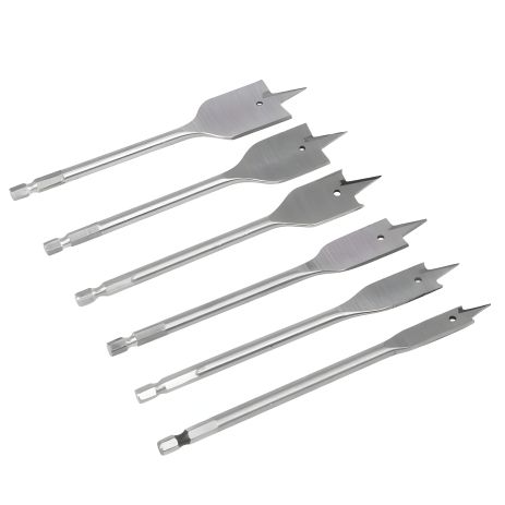 Набір перових свердел для дерева (6 шт: 10/12/16/18/20/25 мм) від MASTERTOOL (2-12-001)