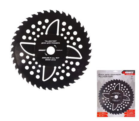 Триммерный диск "ALLIGATOR" 255х25.4х40Т с победитовой напайкой мастерской MASTERTOOL 19-25-041 Триммерный диск "ALLIGATOR" 255х25.4х40Т с победитовой напайкой мастерской MASTERTOOL 19-25-041