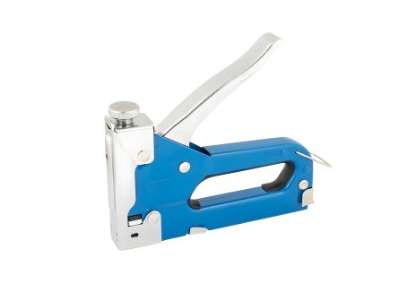 Пружинный степлер скоба R53 4-14 мм, плавная регулировка сила удара, металл корпус MASTERTOOL 41-0905