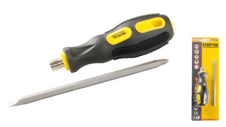 Отвертка 2-в-1 PH2-SL6 150 мм, MASTERTOOL 40-0141 Отвертка 2-в-1 PH2-SL6 150 мм, MASTERTOOL 40-0141