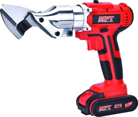 Акумуляторні ножиці по металу 21 В Li-ion 1.5 Ач, 2 швидкості 0.1-1.5 мм, сумка MASTERTOOL (MCS2150.B1)