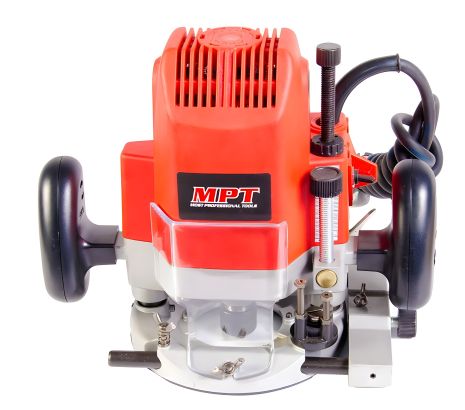 Фрезерная машина PROFI 1800 Вт 23000 об/мин цанга 6-12 мм, ход фрезы 65 мм, 9 аксессуаров MASTERTOOL MRU1205