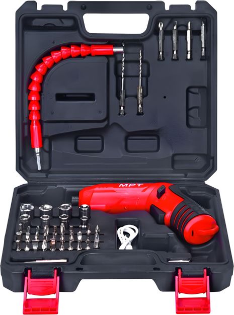 Викрутка акумуляторна поворотна 4 V Li-ion 1.5 Ач 250 об/хв 3.5 Нм реверс USB кейс аксесуари 47 шт MASTERTOOL MCSD4006.3 Викрутка акумуляторна поворотна 4 V Li-ion 1.5 Ач 250 об/хв 3.5 Нм реверс USB кейс аксесуари 47 шт MASTERTOOL MCSD4006.3