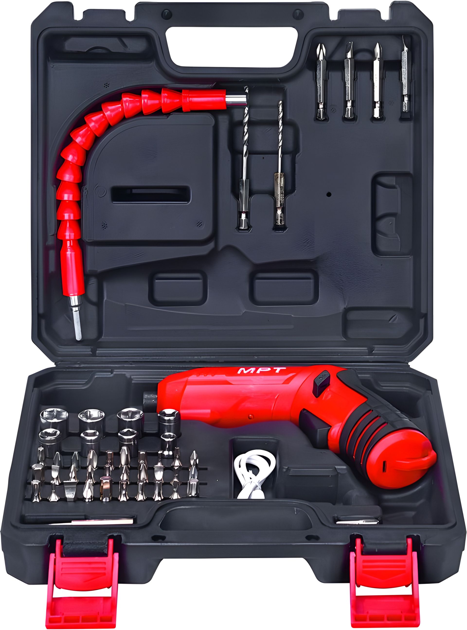 Аккумуляторная отвертка с поворотной ручкой 4V Li-ion 1.5 А·ч 250 об/мин 3.5 Н·м реверс с USB и кейсом, комплект аксессуаров 47 шт MASTERTOOL MCSD4006.3 Аккумуляторная отвертка с поворотной ручкой 4V Li-ion 1.5 А·ч 250 об/мин 3.5 Н·м реверс с USB и кейсом, комплект аксессуаров 47 шт MASTERTOOL MCSD4006.3