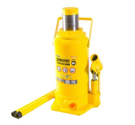 Домкрат гидравлический бутылочный 30 т 285-465 мм MASTERTOOL 86-0300 Домкрат гидравлический бутылочный 30 т 285-465 мм MASTERTOOL 86-0300