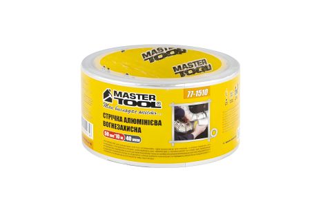 Алюминиевая огнезащитная лента UL 510 t 160°C 50 мм 10 м MASTERTOOL 77-1510