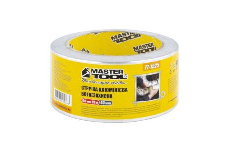 Лента алюминиевая огнезащитная UL 510 t 160°C 50 мм 25 м MASTERTOOL 77-1525