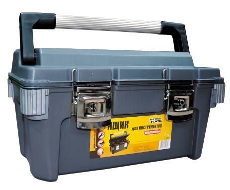 Інструментальний ящик із металевими замками 20" 500х275х265 мм MASTERTOOL 79-2099