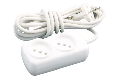 Удлинитель 2 розетки 3 м MASTERTOOL 94-0051 Удлинитель 2 розетки 3 м MASTERTOOL 94-0051