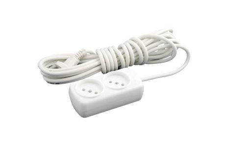 Подовжувач 2 розетки 5 м MASTERTOOL 94-0052 Подовжувач 2 розетки 5 м MASTERTOOL 94-0052