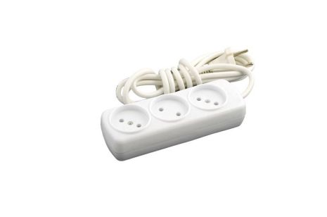 Подовжувач 3 розетки 2 м MASTERTOOL 94-0054 Подовжувач 3 розетки 2 м MASTERTOOL 94-0054