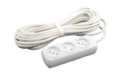 Подовжувач 3 розетки 10 м MASTERTOOL 94-0057 Подовжувач 3 розетки 10 м MASTERTOOL 94-0057