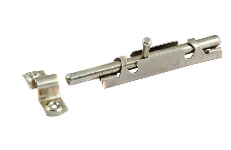 Шпингалет круглый 100х15 мм оцинкованный MASTERTOOL 92-0796 Шпингалет круглый 100х15 мм оцинкованный MASTERTOOL 92-0796