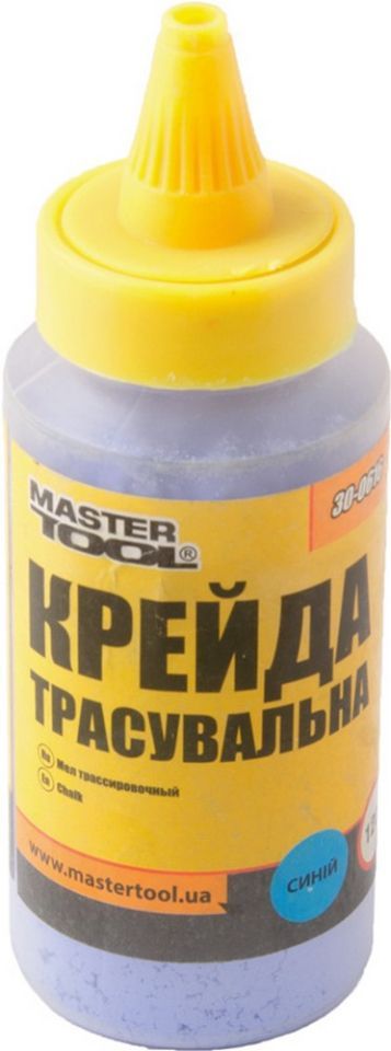 Крейда будівельна 120 г синя MASTERTOOL 30-0616