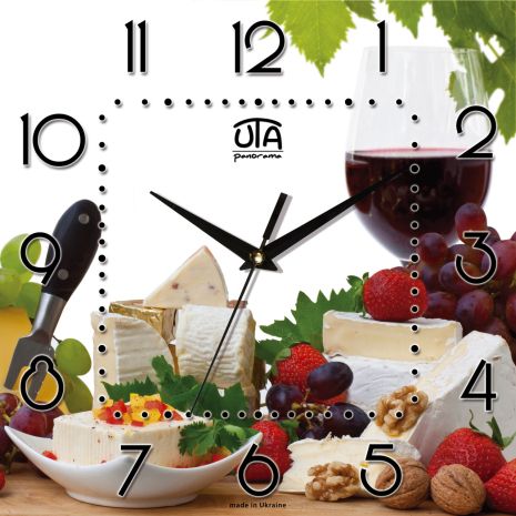 Kitty 300x300x16mm годинники [MDF] UTA-K-008 White