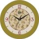 Годинники настінних стінок 350x350x45 мм [MDF, пластик, під склом] uta-08-fo світло-зелений