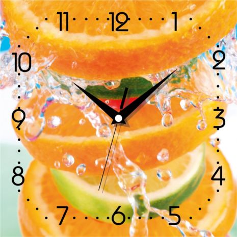 Ловити годинники "цитрусові" [mdf] uta-k-013 жовтий