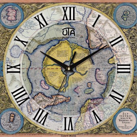 Оригінальний настінний годинник 300x300x16mm [mdf] uta-of-001 сірий