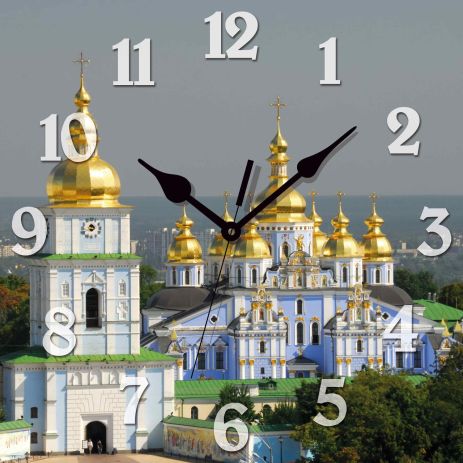 Настінний годинник 300x300x16mm "kyiv" [mdf] uta-ua-013 сірий
