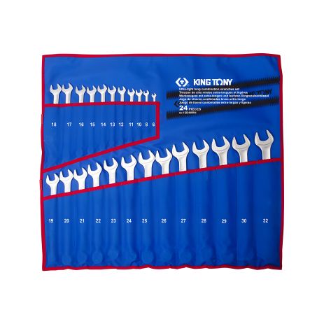 Набор удлиненных комбинированных ключей 24шт. (6-32мм), легкие