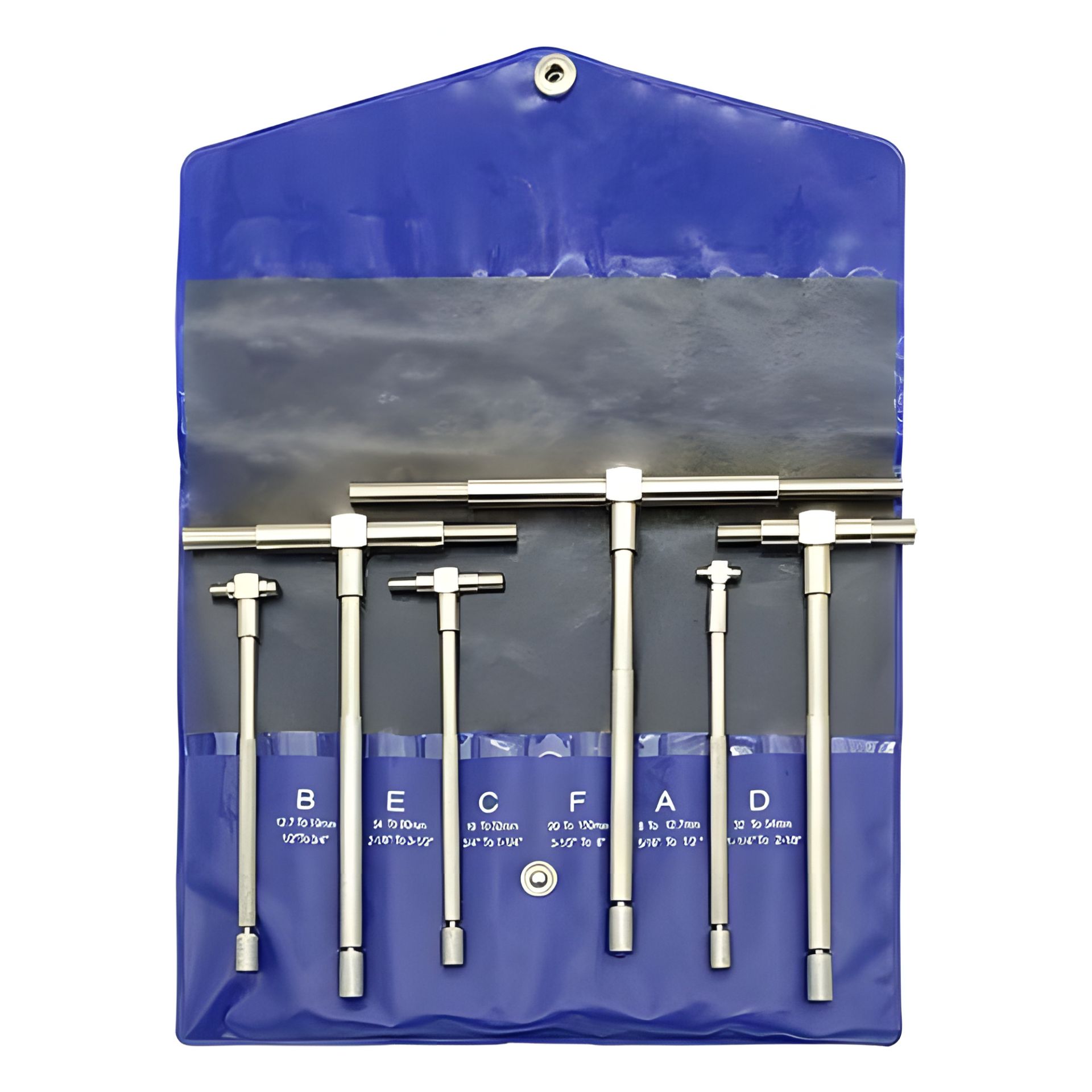 Набір телескопічних нутромірів 8-150мм, 6 штук в сумці TGSB8150 Набір телескопічних нутромірів 8-150мм, 6 штук в сумці TGSB8150