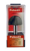 Напівкругла фреза по дереву гальова D-40 мм, d-12 мм Pobedit P-1005-12-40