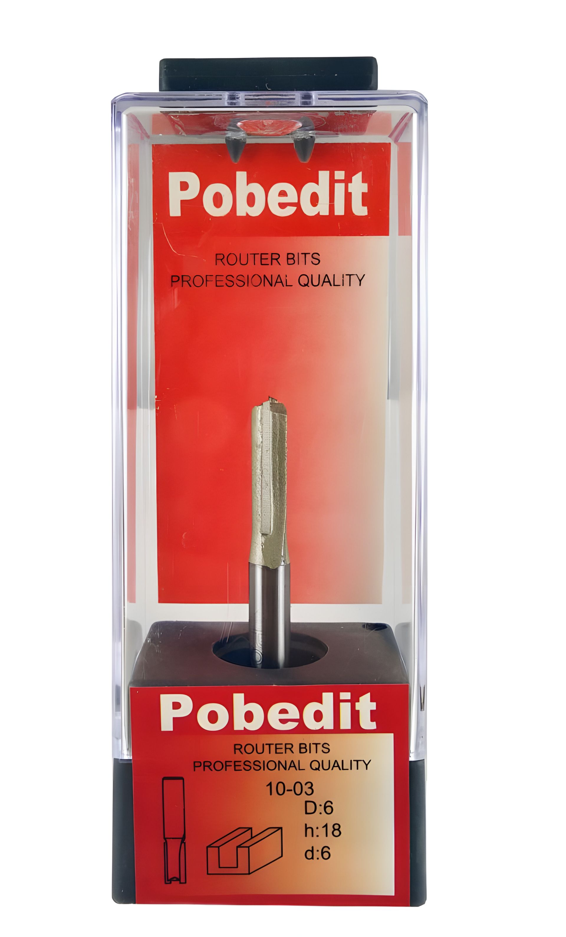 Фреза пазовая прямая D-6 мм, d-6 мм Pobedit P-1003-06-06 Фреза пазовая прямая D-6 мм, d-6 мм Pobedit P-1003-06-06