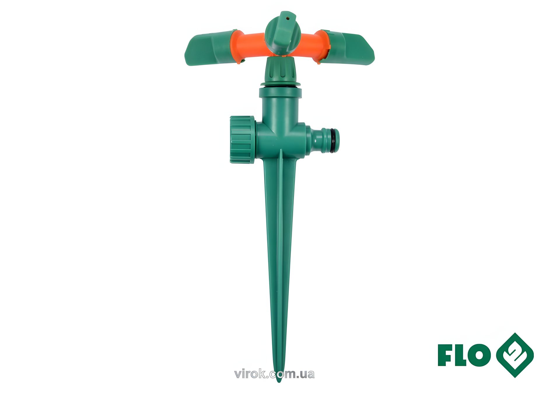 Вращающийся ороситель на колу для шланга 1/2" от FLO (модель: Vorel 89272) Вращающийся ороситель на колу для шланга 1/2" от FLO (модель: Vorel 89272)