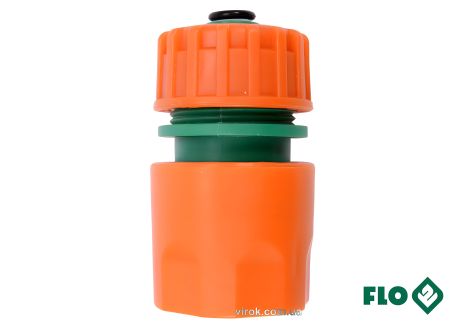 Муфта быстросъемная с водо-стопом для водяного шланга 1/2" FLO Vorel 89003