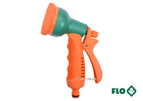 Зрошувач пістолет 8-режимний для шлангу 1/2", ABS-пластик Vorel 89211