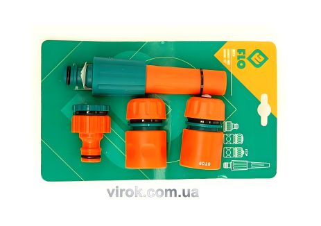 Поливальний набір FLO 3/4"-1/2" 4 шт Vorel 89204