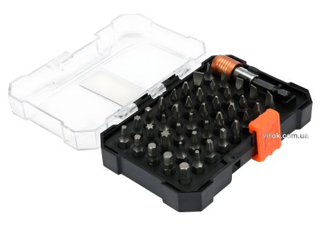 Набор отверточных насадок STHOR 1/4" 25 мм с держателем, 41 шт Vorel 66301
