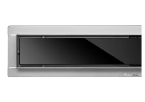 Трап для душу FALA "BLACK GLASS" з нержавіючої сталі 80 х 7 х 7 см Vorel 75388 Трап для душу FALA "BLACK GLASS" з нержавіючої сталі 80 х 7 х 7 см Vorel 75388