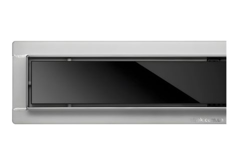 FALA "BLACK GLASS" Трап для душу з нержавіючої сталі 70 х 7 х 7 см Vorel 75387