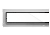 Трап для душа FALA "WHITE GLASS" из нержавеющей стали 70 х 7 см Vorel 75382