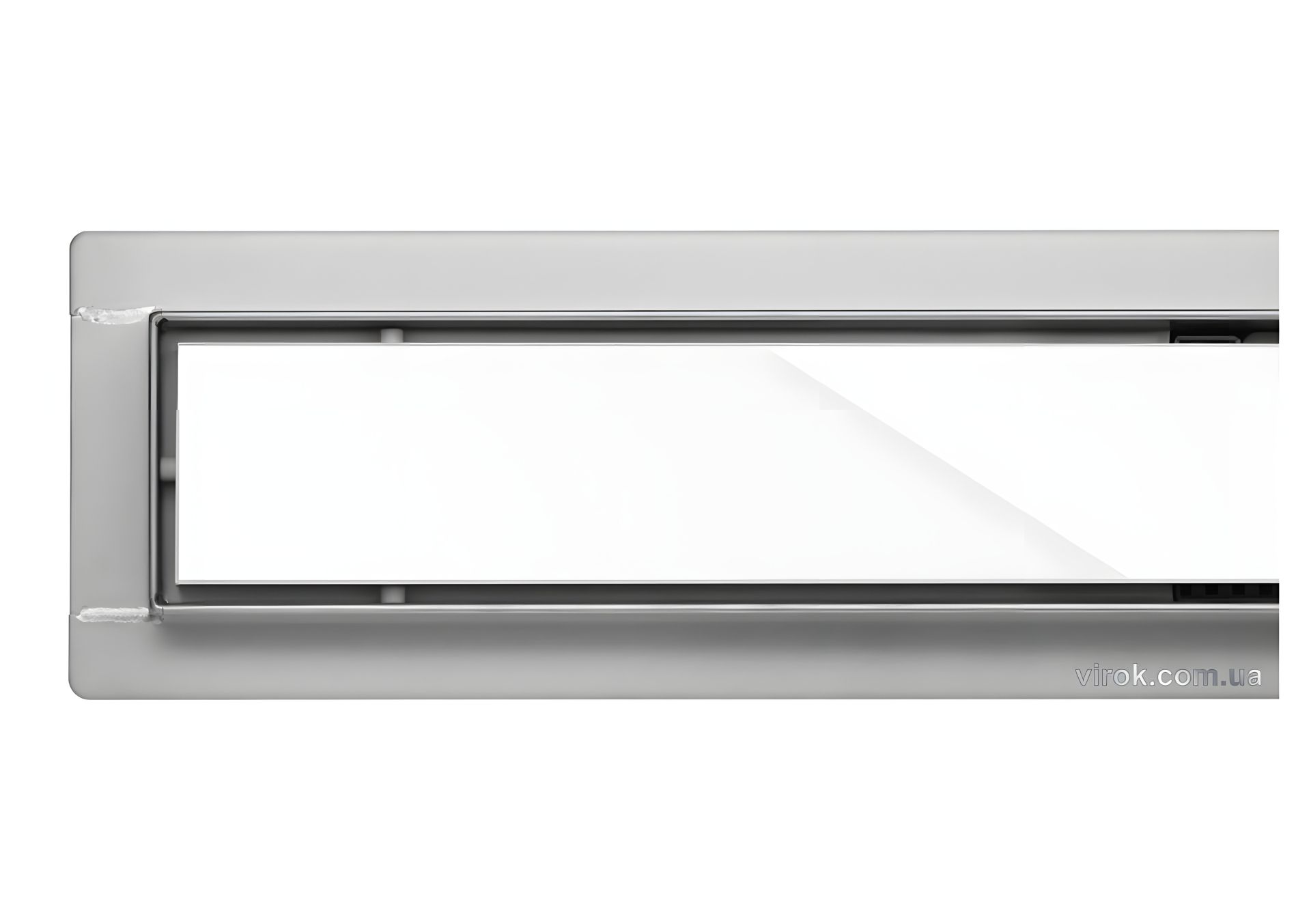 Трап для душа FALA "WHITE GLASS" из нерж. стали 90x7x7 см Vorel 75384 Трап для душа FALA "WHITE GLASS" из нерж. стали 90x7x7 см Vorel 75384