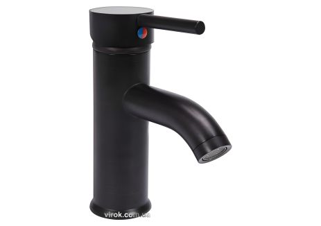 Змішувач для раковини з кульовим регулятором FALA "RETRO BLACK" Vorel 75811