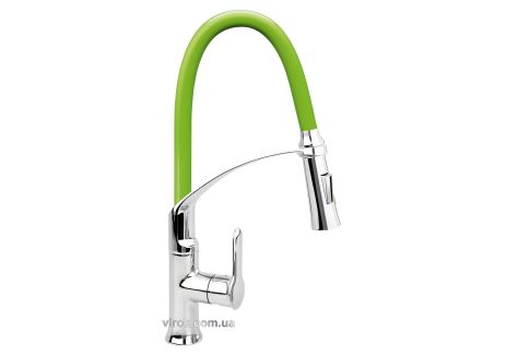 Кухонний змішувач "GRN-Flex" FALA з зеленою лійкою та регуляцією потоку, 60 см Vorel 75679 Кухонний змішувач "GRN-Flex" FALA з зеленою лійкою та регуляцією потоку, 60 см Vorel 75679