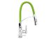 Раковинный смеситель "FLEXIBLE" FALA с гибкой зеленой воронкой и регуляцией потока воды 60 см Vorel 75679